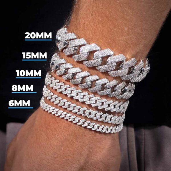 Moissanite Cuban Link Bracelet 14K Gold (ALL SIZES)